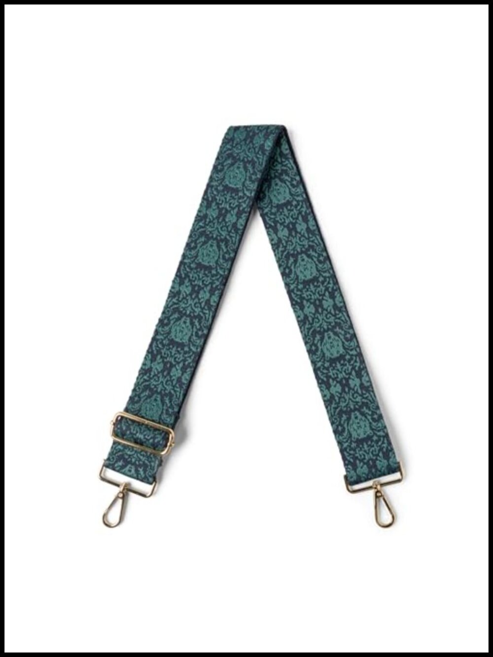 Embroidered Interchangeable Bag Strap Adjustable 55" Polyester Metal Hardware